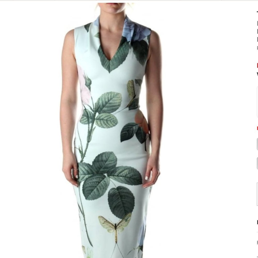 FLASH SALE. Ted Baker midi dress. Ted Baker 2 = Size 6.